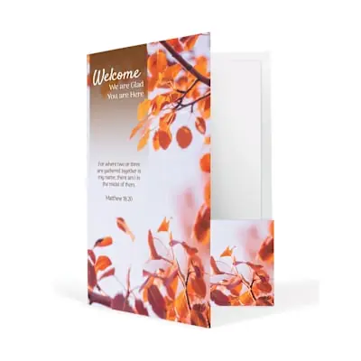 Welcome Folder: We Are Glad You Are Here - Fall (Package of 12) Top Rated