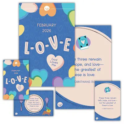Best Price Hyfi Preschool Theme Posters Digital - L-O-V-E FEB2026